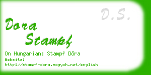 dora stampf business card